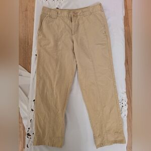Stefanel - Women's Khaki Cropped Pants - Size 10